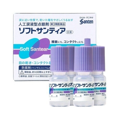 Nước mắt nhân tạo Santen Soft Santear 5ml – Giải pháp cho đôi mắt khô mỏi
