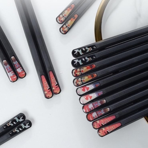 Set 5 đôi đũa sợi thủy tinh Kinbata Nhật Bản – Sang trọng, bền đẹp, an toàn tuyệt đối cho sức khỏe