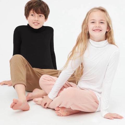 Áo giữ nhiệt trẻ em Cổ lọ Uniqlo