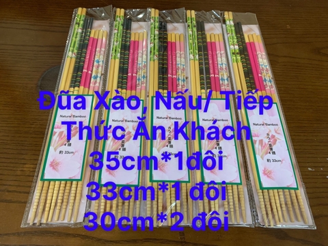 Set 4 đôi đũa xào nấu, tiếp thức ăn khách Maruki Nhật Bản (33cm)