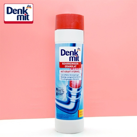 Bột thông cống Denkmit Rohrreiniger Granulat 600g – Hỗ trợ thông tắc đường ống hiệu quả