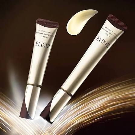 Kem mắt Elixir Retinol Wrinkle Smoothing Cream Nhật Bản  - Giảm Nếp Nhăn, Chống Lão Hóa