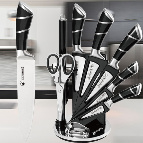 Bộ Dao Nhà Bếp Kitchen King KK010 (9 Món) Cao Cấp, Đa Năng Nhật Bản