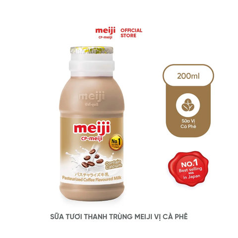 Sữa tươi thanh trùng Meiji vị cà phê 200ml