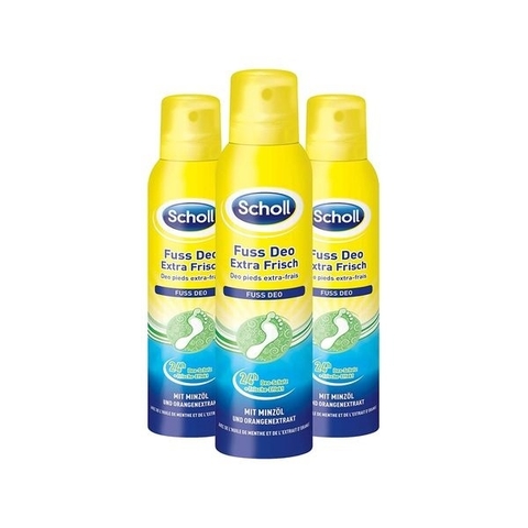 👣 Xịt Khử Mùi Chân Scholl Fuß Deo Spray Fresh Step 150ml – Khô Thoáng, Tự Tin Suốt 24h 🔍 Từ khóa chính: xịt khử mùi chân Scholl, xịt khử mùi chân Đức, khử mùi hôi chân mùa hè, xịt khử mùi chân hiệu quả ✅ Giới Thiệu Sản Phẩm Scholl Fuß Deo Spray Fresh Step Extra Frisch 150ml là sản phẩm xịt khử mùi chuyên dụng dành ch