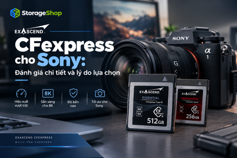 Exascend CFexpress cho Sony: Đánh giá chi tiết và lý do lựa chọn