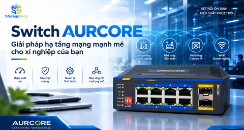 Switch Aurcore: Giải pháp hạ tầng mạng mạnh mẽ cho xí nghiệp của bạn