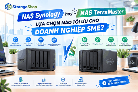 NAS Synology hay NAS TerraMaster: Lựa chọn nào tối ưu cho doanh nghiệp SME?