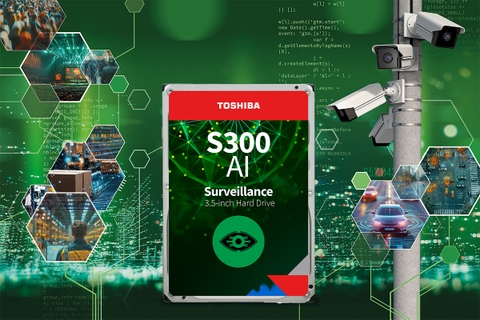Toshiba công bố ổ cứng camera S300 AI mới dành cho hệ thống CCTV ứng dụng AI