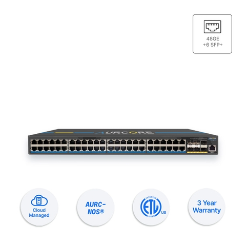 Thiết bị Switch doanh nghiệp Aurcore AES4002 48 x GE | 6 x 10GE SFP+