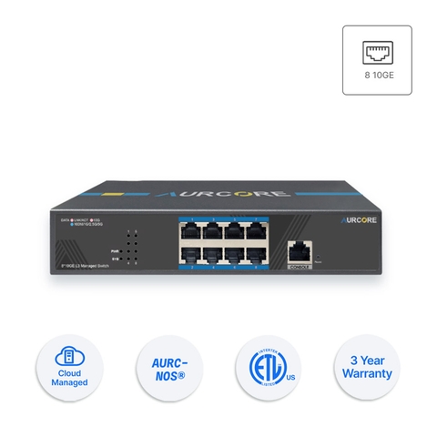 Thiết bị Switch doanh nghiệp Aurcore AES4201 8 10GE
