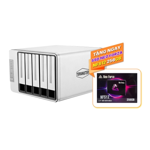 ComboThiết bị lưu trữ mạng DAS TerraMaster D5-310 5-bay và SSD Neo Forza
