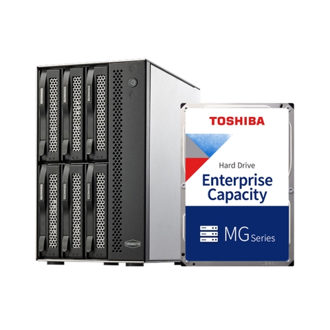 Combo thiết bị lưu trữ DAS TerraMaster D6-320 và ổ cứng HDD Toshiba MG dung lượng 4TB