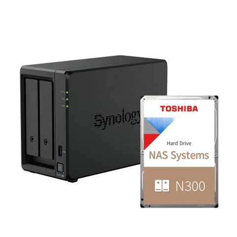 Combo Thiết bị lưu trữ Synology DS725+ kèm 1 ổ cứng HDD Toshiba N300