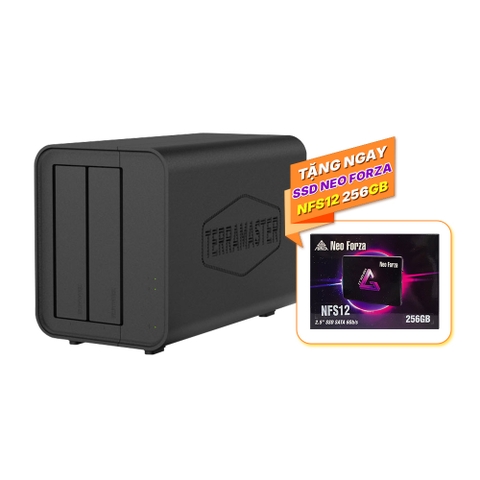 ComboThiết bị lưu trữ mạng NAS TerraMaster F2-424 2-bay và SSD Neo Forza