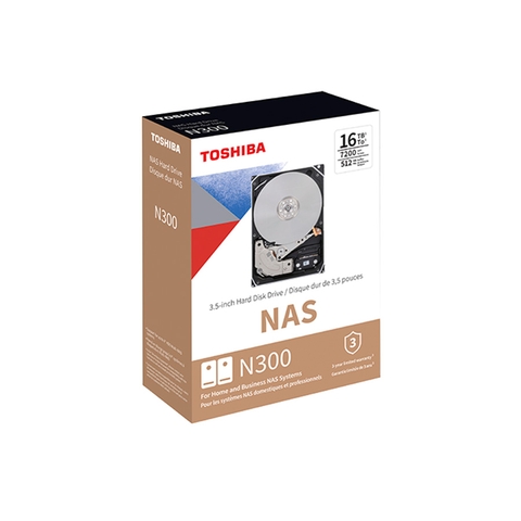 Ổ cứng HDD Toshiba N300 Gold SATA-III 3.5 inch dành cho NAS