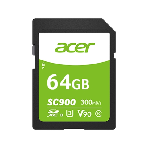 Thẻ nhớ SD Acer SC900 U3 UHS-II V90 4K Super Speed