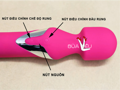 Máy mát xa điểm G 2 đầu có bi xoay Aphojoy pin sạc