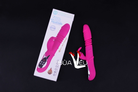 Dương vật giả đa năng Rabbit Vibrator rung, thụt, phát nhiệt