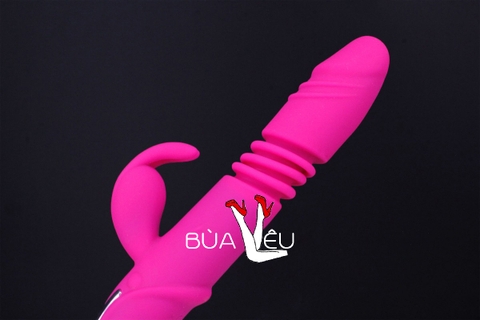 Dương vật giả đa năng Rabbit Vibrator rung, thụt, phát nhiệt