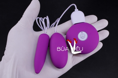 Trứng rung tình yêu 2 đầu MiChao pin sạc rung cực mạnh