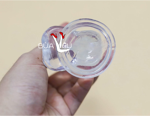 Dương vật giả có đế trong suốt không rung