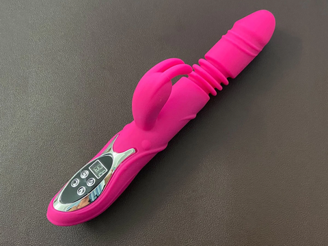 Dương vật giả đa năng Rabbit Vibrator rung, thụt, phát nhiệt