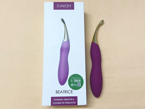 Máy massage điểm G cao cấp Svakom Beatrice 2 đầu rung phụ kiện