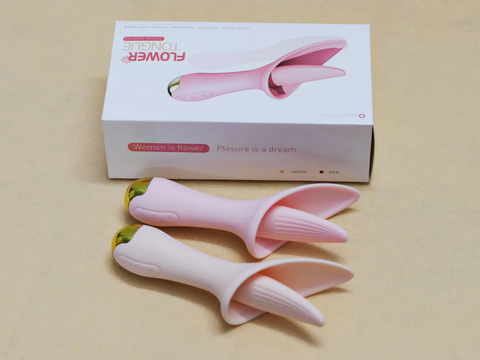 Lưỡi liếm mát xa Flower rung nhiều chế độ nhỏ gọn