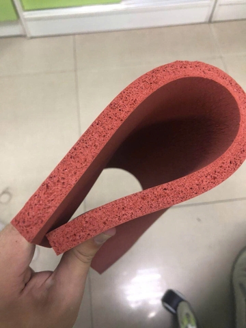 Tấm cao su silicon xốp đỏ dày 3mm, 5mm, 8mm, 10mm