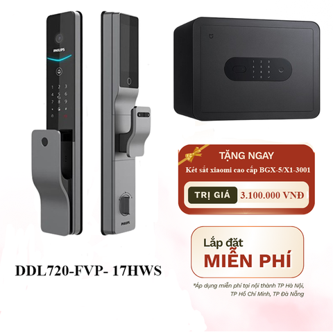 Khóa cửa philips DDL720-FVP- 17HWS ( Nhận diện khuôn mặt )