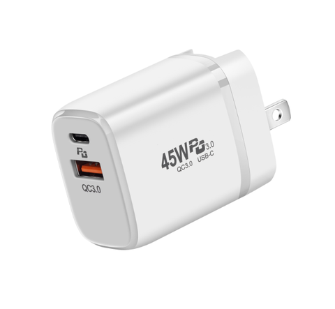 Củ sạc 45W chuẩn PD 2 cổng