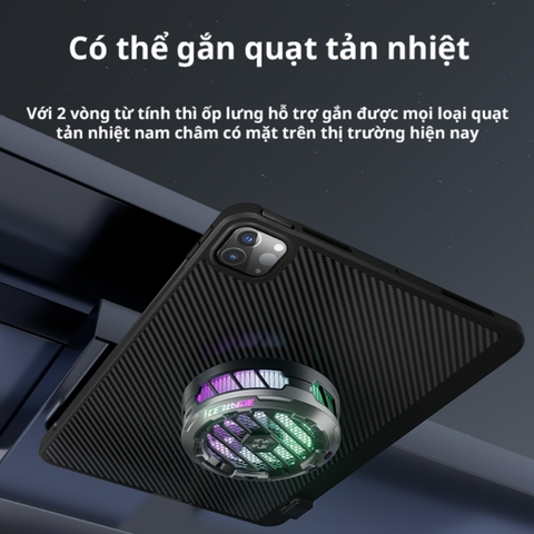Ốp lưng tản nhiệt iPad Pro 2018 đến Pro 2024 kết hợp Jack TypeC bảo vệ máy Ốp lưng Piva PW24 chính hãng PIVA