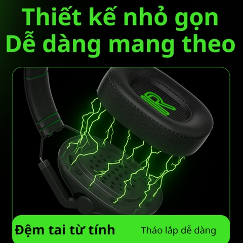 Tai Nghe Gaming Chụp Tai Piva A100 Tai nghe chuyên Game có Micro khử tiếng ồn, đệm tai nam châm dễ dàng tháo lắp