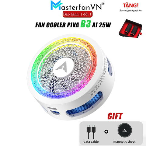 Piva B3 | Quạt tản nhiệt sò lạnh thế hệ mới làm lạnh đóng băng hỗ trợ tăng fps gaming liên quân PUBG Fps