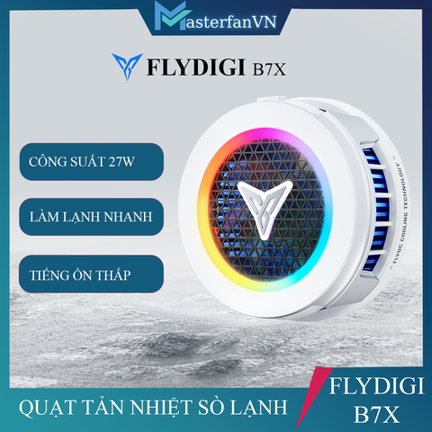 Flydigi B7X | Quạt tản nhiệt sò lạnh từ tính dành cho điện thoại và máy tính bảng
