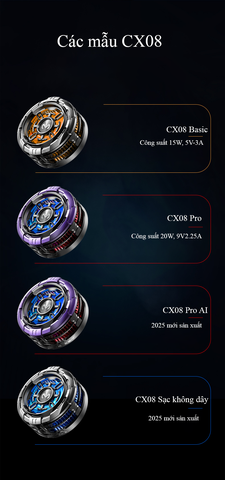 MEMO CX08 PRO | Sò lạnh tản nhiệt điện thoại thế hệ mới đóng đá làm mát AI chơi game liên quân FF PUBG COD tăng fps