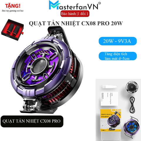 MEMO CX08 PRO | Sò lạnh tản nhiệt điện thoại thế hệ mới đóng đá làm mát AI chơi game liên quân FF PUBG COD tăng fps