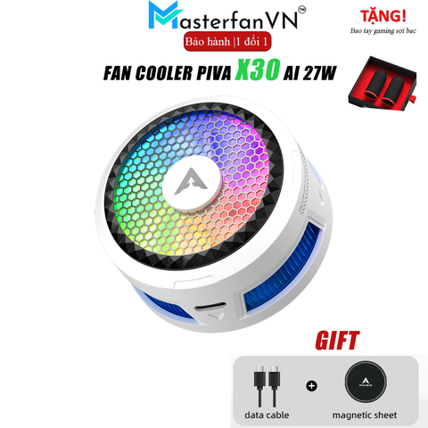 Piva X30 | Quạt tản nhiệt sò lạnh thế hệ mới làm lạnh đóng băng hỗ trợ tăng fps gaming liên quân PUBG Fps