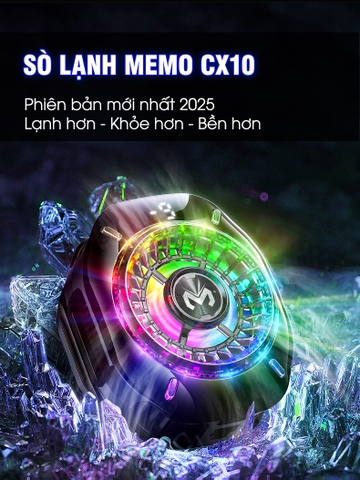 MEMO CX10 Pro Ai | Quạt tản nhiệt sò lạnh cho điện thoại chơi game PUGB