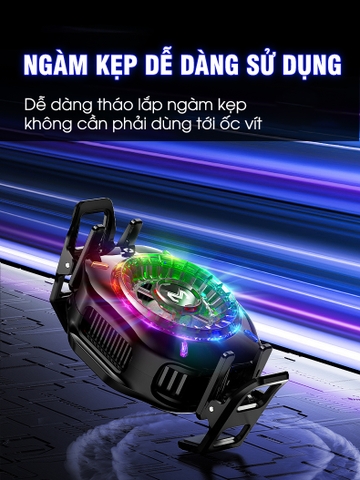 MEMO CX10 Pro Ai | Quạt tản nhiệt sò lạnh cho điện thoại chơi game PUGB