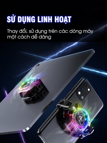 MEMO CX10 Pro Ai | Quạt tản nhiệt sò lạnh cho điện thoại chơi game PUGB