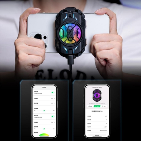 Blackshark Funcooler 4pro | Quạt tản nhiệt Blackshark cao cấp có kết nối app có 2 màu đen, trắng