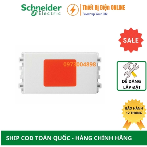8430SNRD_WE_G19 Schneider Hạt đèn báo đỏ Zencelo A màu trắng