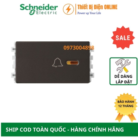 8431SBP_BZ_G19 Schneider Nút nhấn chuông Zencelo A màu đồng size S