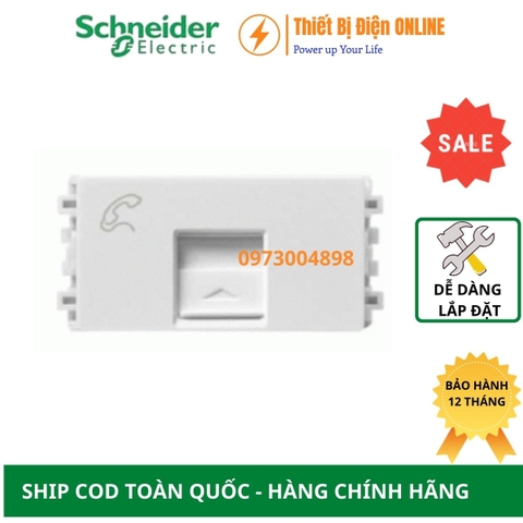 8431SRJ4_WE_G19 Schneider Ổ cắm điện thoại Zencelo A màu trắng