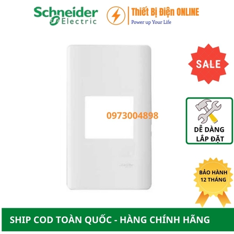 A8401M_WE_G19 Schneider Mặt 1 thiết bị size M Zencelo A màu trắng