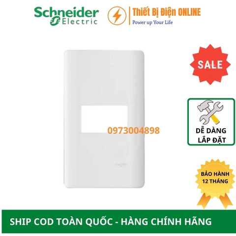 A8401S_WE_G19 Schneider Mặt 1 thiết bị Zencelo A màu trắng