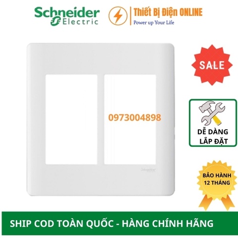 A84T02L_WE_G19 Schneider Mặt 6 thiết bị Zencelo A màu trắng