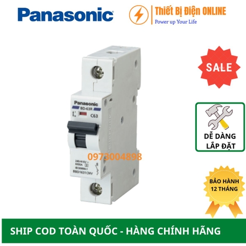 Aptomat MCB 1P 6A 6kA Panasonic BBD1061CNV cầu dao tự động